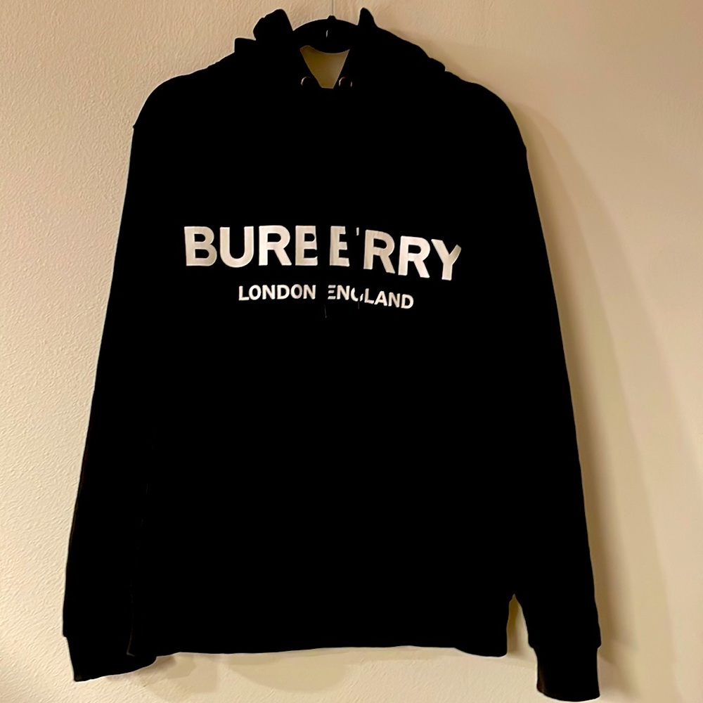 Authentic Men’s Burberry Logo Print Cotton Hoodie
